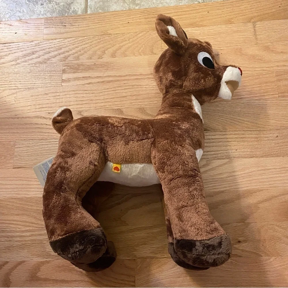 Build A Bear Rudolph the Redyy Nosed Reindeer Plush Stuffed Animal Brown Kids